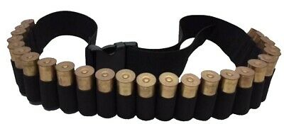 25 Shell Tactical Shotgun Ammo Sling Bandoleer Belt - 12 & 20 Gauge Usa Made