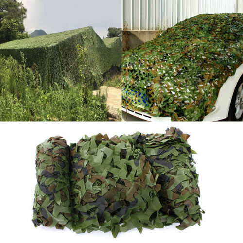 Camo Netting Woodland Army Green Net Military Camping Hunting Hide Shelter 2m-8m