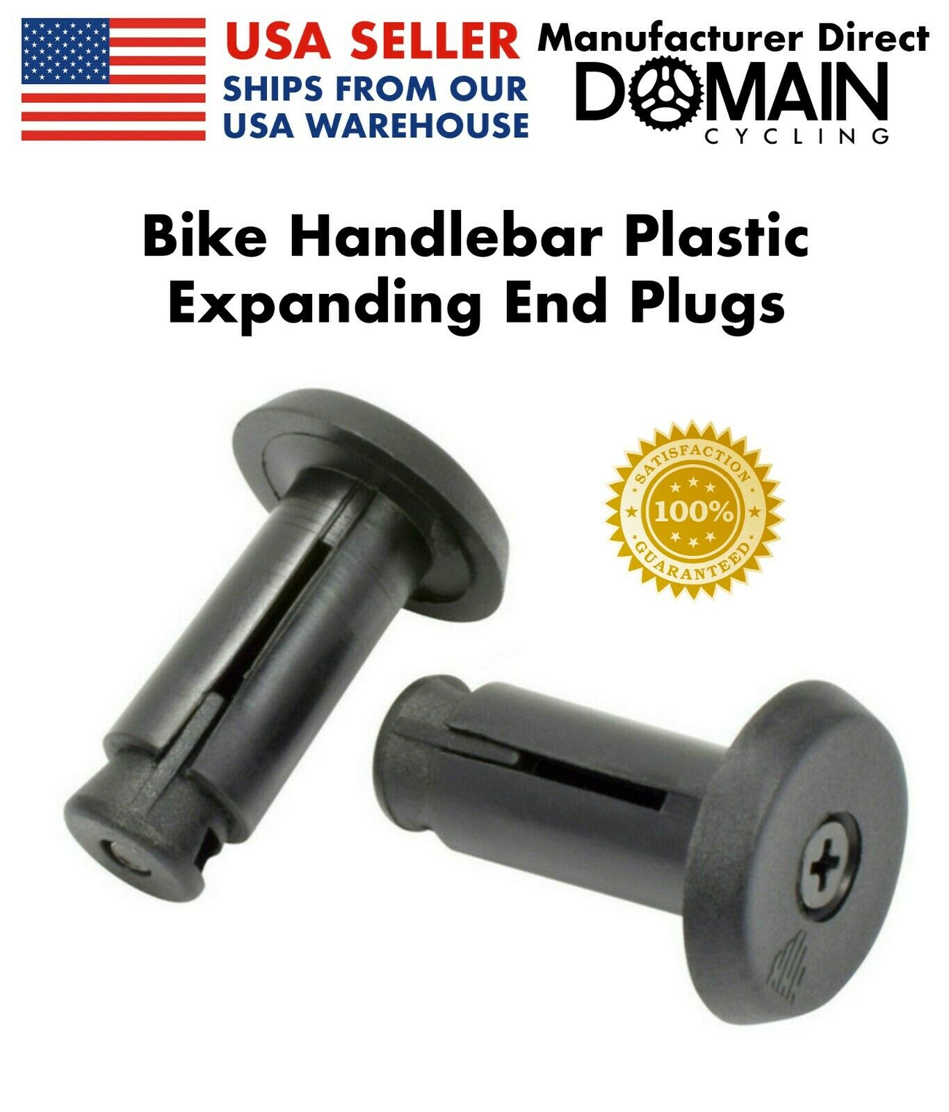 Bike Handlebar End Plugs Screw Compression Adjustable Expanding Bicycle Bar End