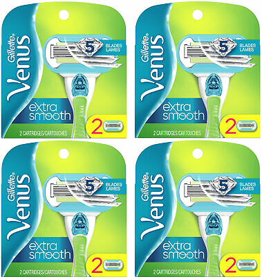 Gillette Venus Extra Smooth 5 Blade Cartridge Refill, 8 Count