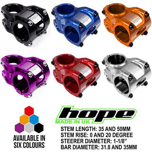 Hope Am Stem 1-1/8" Steerer - All Colors And Options - Brand New