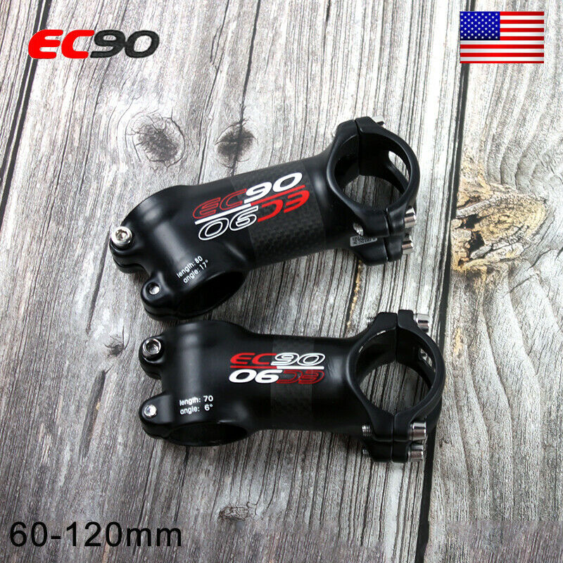 Ec90 3k Carbon Stem 28.6*31.8*60-120mm Mtb/road Bike Bicycle Bar Stem Threadless