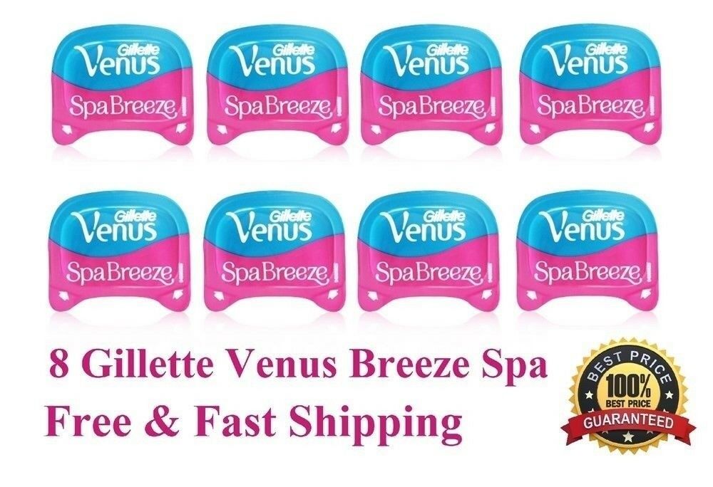 8 Gillette Venus Breeze Spa Razor Blades Refill Cartridges Shaver Women Usa 4