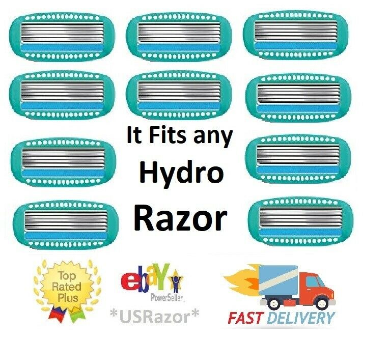 10 Schick Hydro Silk 5 Razor Blades Women's Refills Cartridges Shaver 4 8