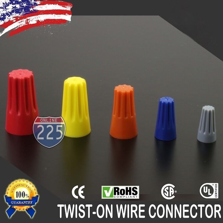 Variety Of Twist-on Wire Connector Conection Nuts Barrel Screw Rohs Ul Color Lot