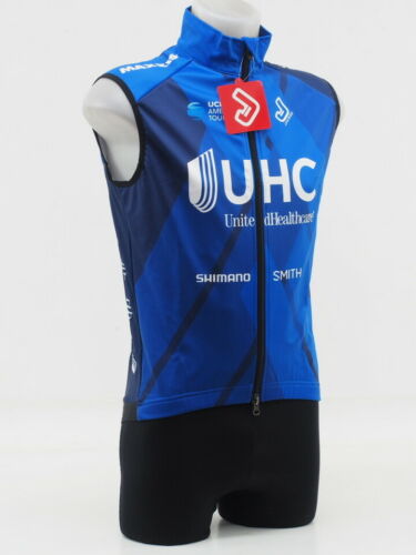 New! Jakroo Men's Attack Softshell Cycling Vest Size Small Uhc Blue/wht