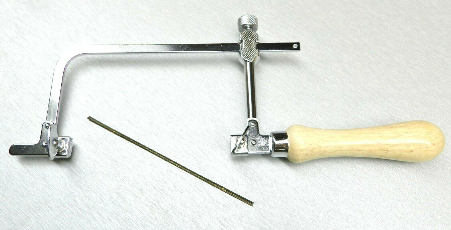 Jewelers Saw Frame Adjustable 2-3/4" + 12 Pieces #2 Blades Jewelry Making Crafts