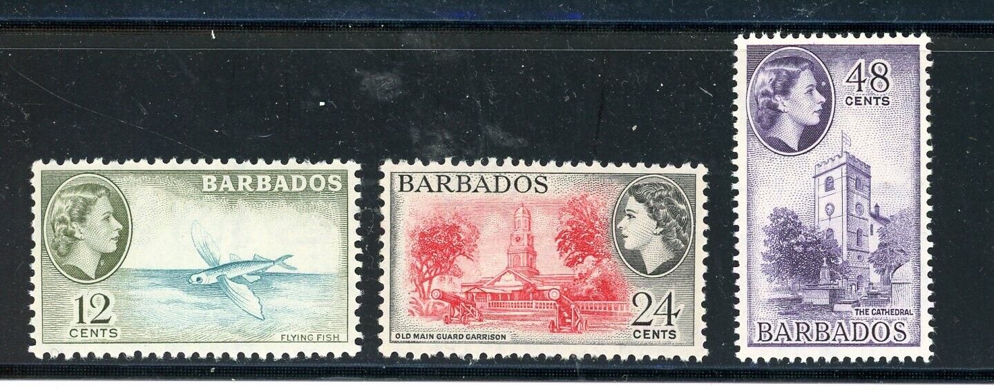 Barbados--lot Of 3 Stamps Scott #242-#244