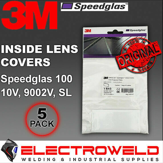 5x 3m Speedglas Inside Cover Lens 100 / 10v / 9002v / Sl Welding Helmet 428000
