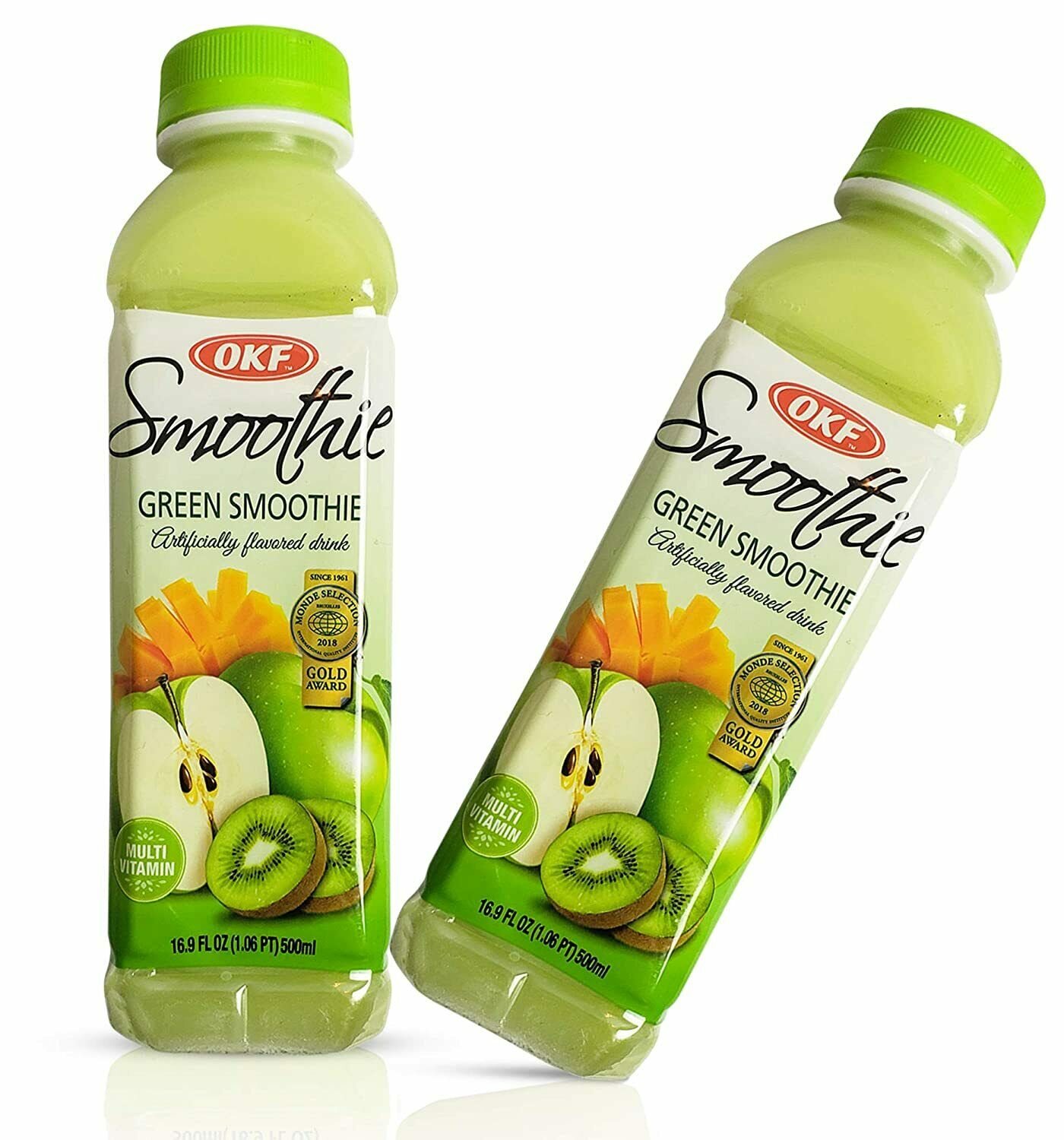 Okf Smoothie, Multi Vitamin Premium 16.9 Fluid Oz Green Smoothie 6 Pack