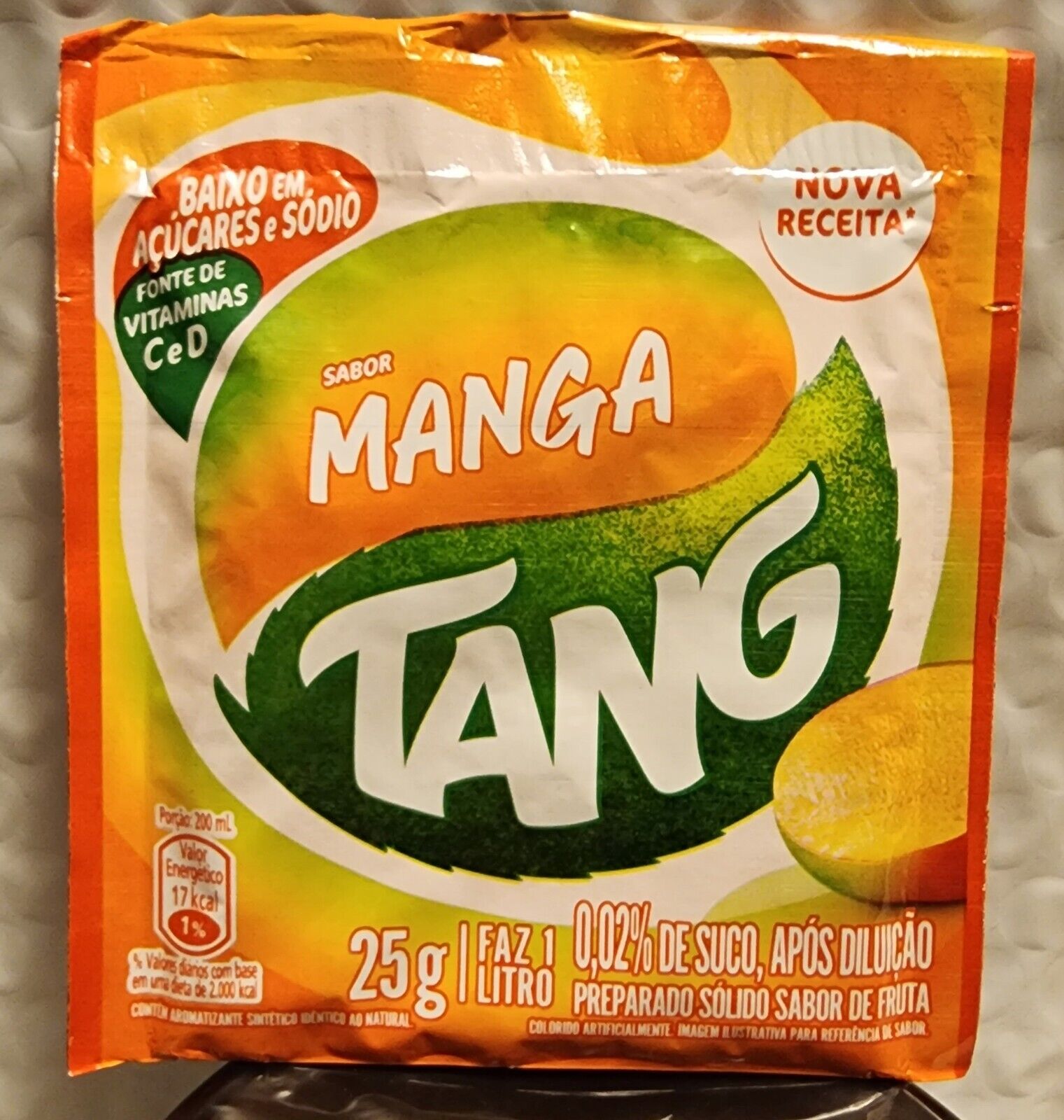 Tang Drink Mix Manga Mango 7 Pack From Brazil 25 G. 0.88 Oz.