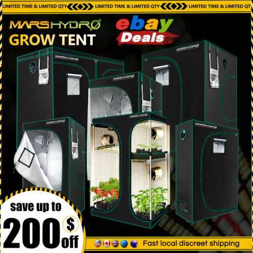 Mars Hydro Indoor Grow Tent Hydroponic 100% Reflective Mylar Non Toxic Room Box
